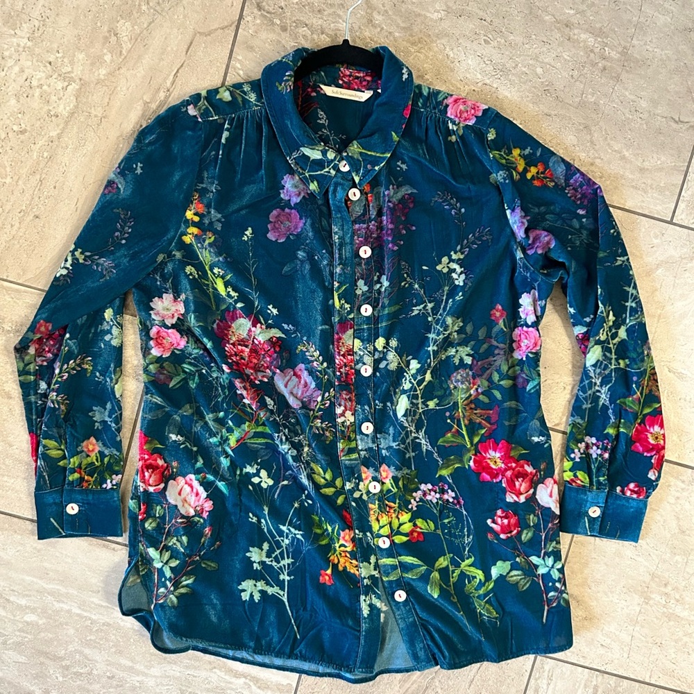 Velour blouse by Soft Surroundings